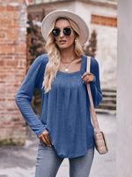 Square Neck Long Sleeve T-Shirt