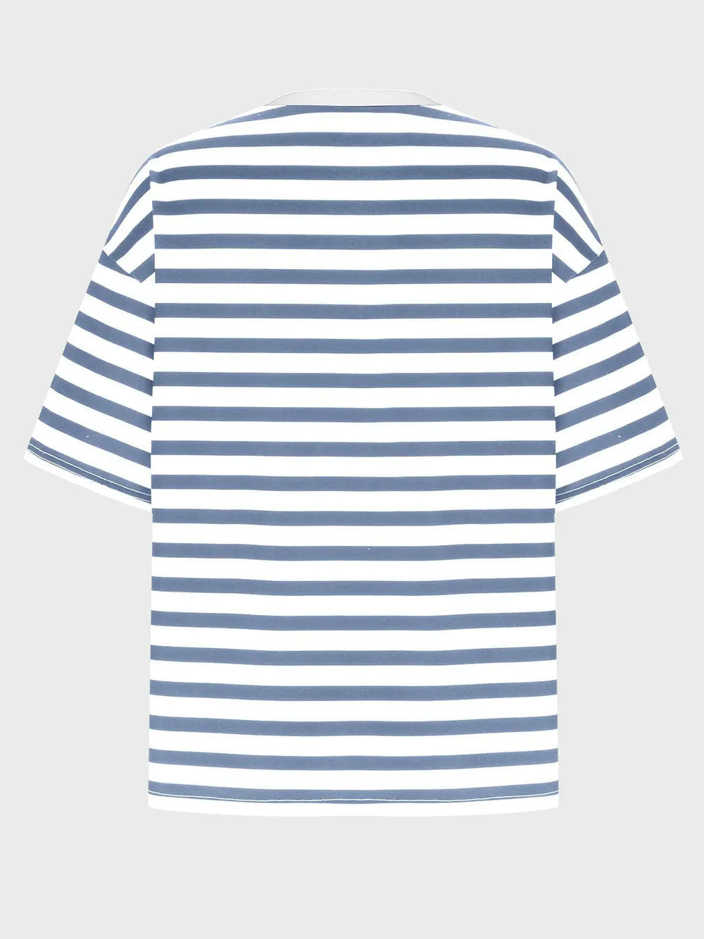 Striped Round Neck Half Sleeve T-Shirt