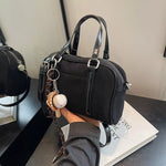 Buckle Crossbody Bag with Charm