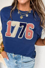 Patriotic 1776 Round Neck T-Shirt