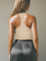 Cutout Ribbed Tank Top