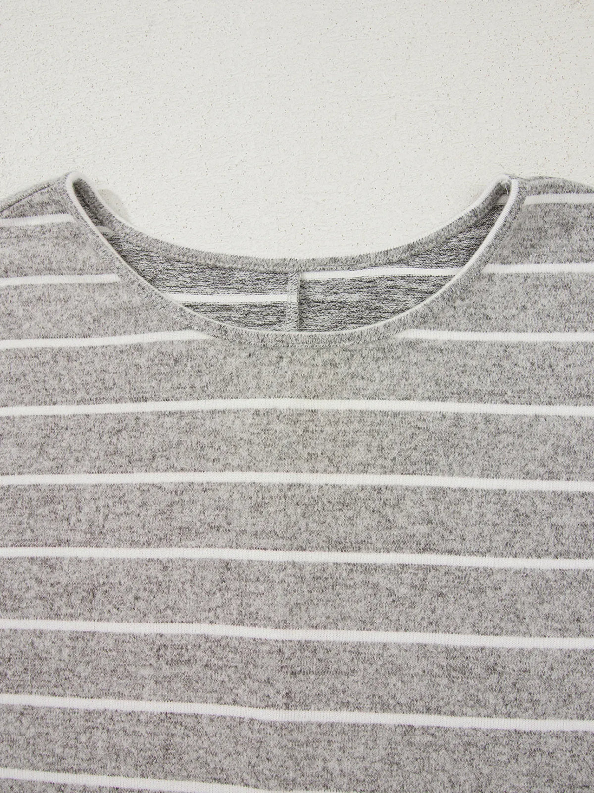 Stripe Dolman Sleeve Drop Shoulder Top
