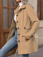 Button Up Long Sleeve Coat