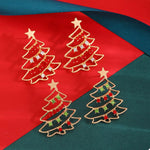 18K Gold-Plated Christmas Tree Earrings