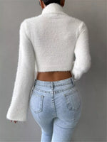 Turtleneck Flare Sleeve Sweater