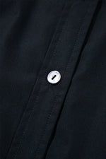 Button Up Tie Waist Puff Sleeve Mini Shirt Dress