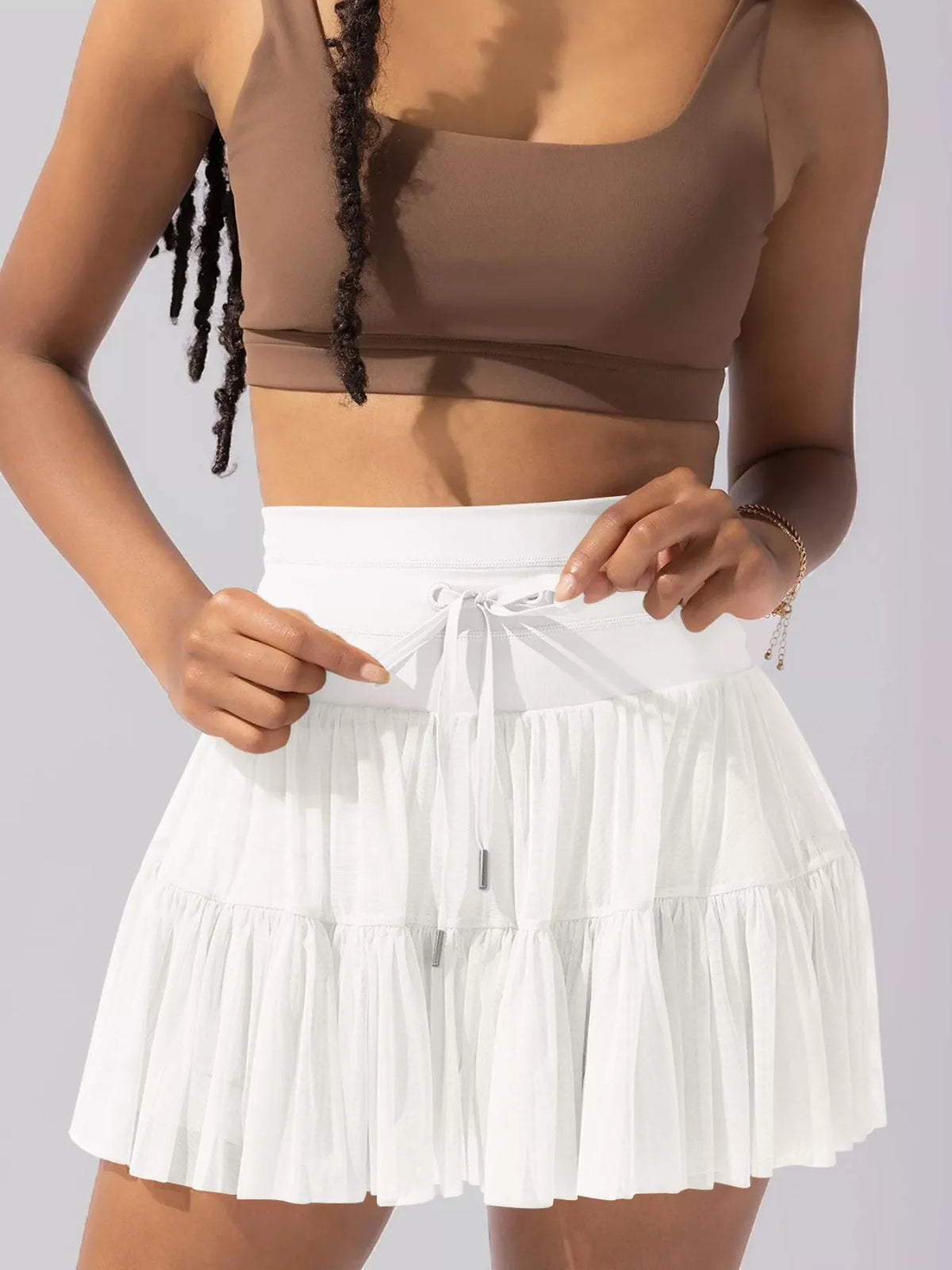 High Waist Skort with Pockets