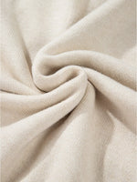 Flower Stitching Mock Neck Sweater