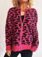 Zip Up Long Sleeve Cardigan