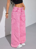 Heart Wide Leg Jeans