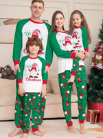 Full Size Christmas Gnome Print Matching Family Pajama Set Plus Size