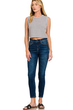 Zenana Stitch Detailed Cropped Sweater Vest