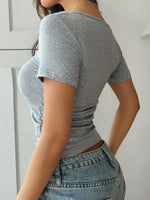 Devine Star Scoop Neck Short Sleeve T-Shirt