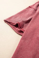One Shoulder Half Sleeve Oversized Tunic T Shirt