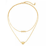 18K Gold-Plated Double Layered Necklace