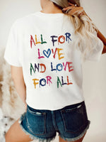 Letter Round Neck Short Sleeve T-Shirt