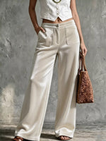Full Size Velvet Wide-Leg Pants Plus Size
