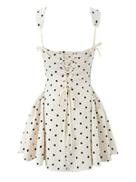 Lace Up Mini Cami Dress
