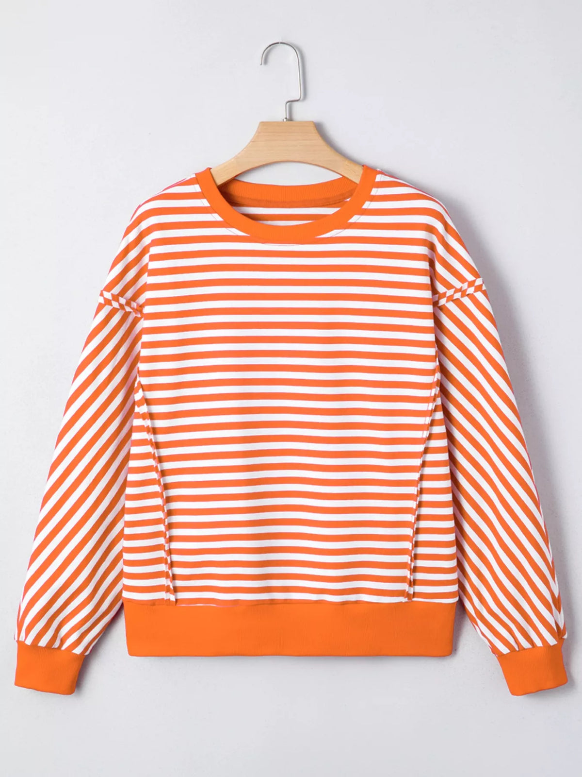 Striped Long Sleeve Casual Sweatshirt