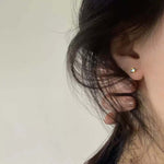 18K Gold-Plated Zircon Geometric Earrings