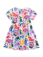 Children's Animal Print Short Sleeve Dress