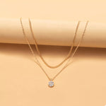 Double Layered Pendant Necklace