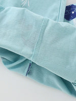 Children's Whale Round Neck Tee and Shorts Set