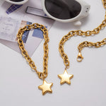18K Gold-Plated Star Necklace