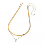 2 Piece Minimalist Design Chain Pendant Necklace