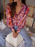 Floral Print Button Up Shirt