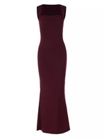 Square Neck Sleeveless Maxi Dress