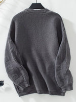 Textured Knit Open Front Cardigan