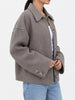 Button-Up Dropped Shoulder Outerwear