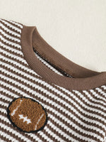 Children's Striped Football Top and Pants Set