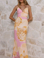 Floral Print Spaghetti Strap Dress