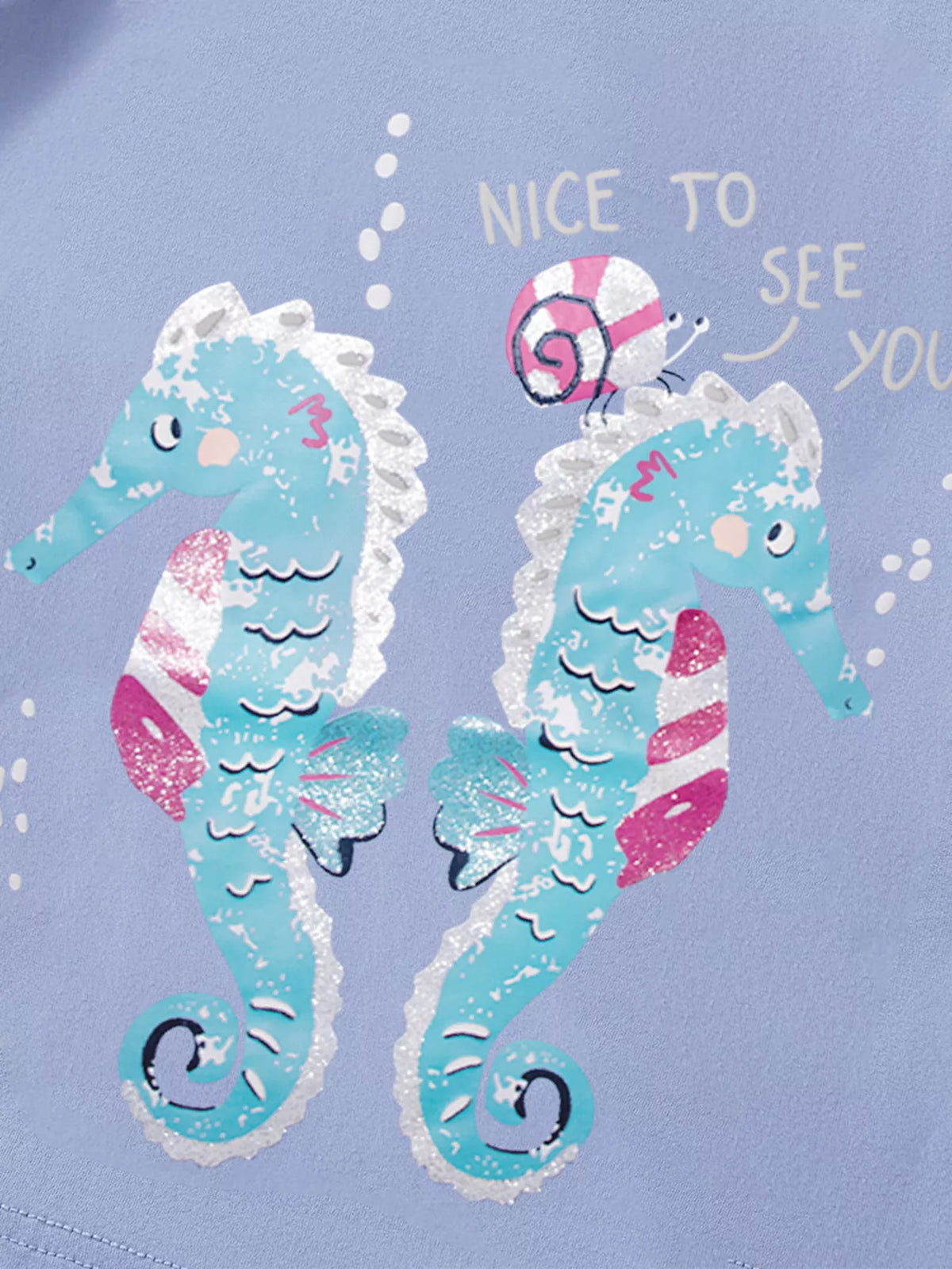 Children's Seahorse Graphic Short Sleeve T-Shirt