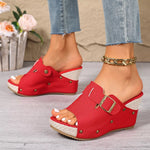 Open Toe Wedge Sandals