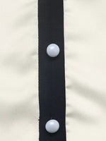 Contrast Trim V-Neck Blouse