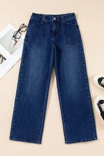 Straight Leg Mid-Rise Shift Jeans