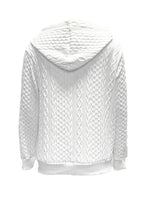 Drawstring Zip Up Hooded Jacket