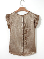 Ruffled Round Neck Tank