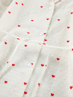 Heart Print Long Sleeve and Pants Lounge Set