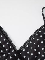 Polka Dot Lace Trim Cami