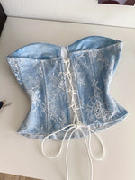 Lace Trimmed Tube Top