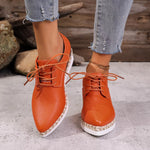Point Toe Lace Up Sneakers