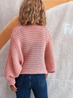 Tie Front Long Sleeve Cardigan