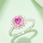 2 Carat Moissanite 925 Sterling Silver Ring