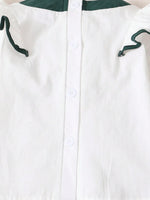 Children's Contrast Ruffled Top and Pants Set