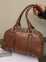 Vintage Style Leather Shoulder Bag