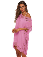 Bohemian Crochet Trim Beach Cover Up Dress